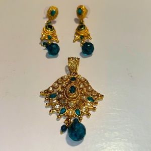 Earrings and Pendent Set